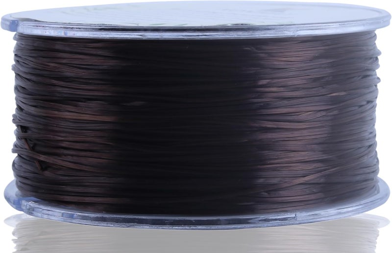 KONMAY 1 Rolls 0.8mm Flat Stretchy Bracelet Strings with Organizing Case, 90 Yards Brown Crystal Elastic Thread Cord for Jewelry Bracelets Making and Beading - Image 3